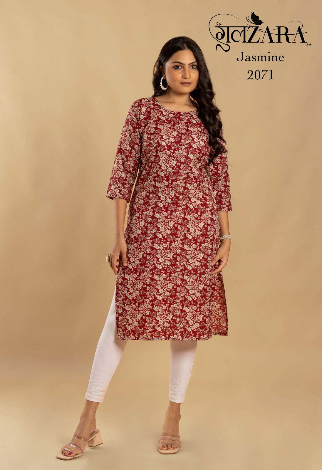 Gulzara Jasmine Cotton Printed Kurtis Catalog